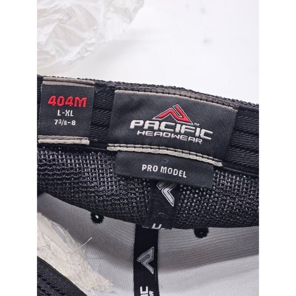 BSI Pacific Headwear Pro Model Hat Cap Black Size XL Flex Fit Logo - Picture 10 of 10